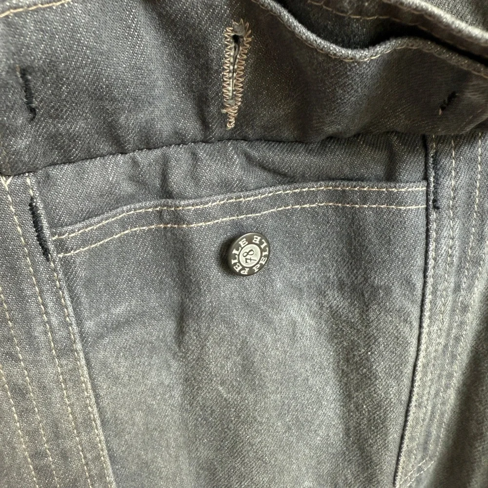 Pelle Pelle Marc Buchanan Vtg Retro Denim Jacket Metal‎ Btn Patch size L